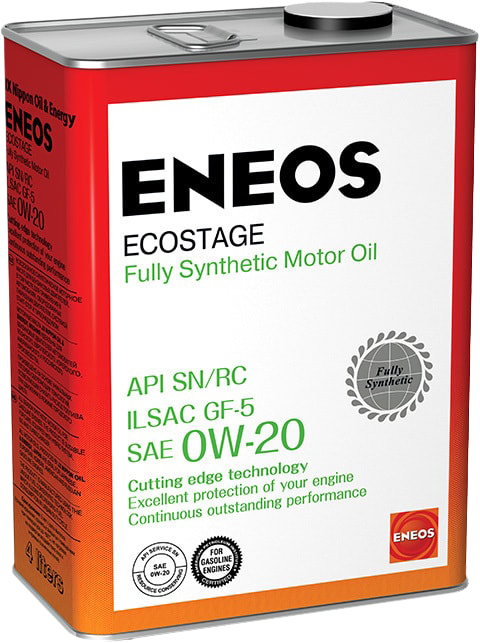 Моторное масло Eneos Ecostage 0W20, 4л (ENEOS: 0W20PREMIUMULTRA4L)